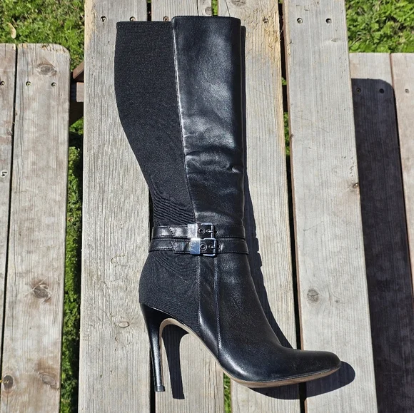 White House/ Black Market black stiletto boots - Picture 5 of 13